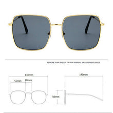Load image into Gallery viewer, 2023 Vintage Square Sunglasses Women's Men Oversized Design Sun glasses Shades UV400 Eyewear oculos de sol feminino