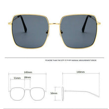 Load image into Gallery viewer, 2023 Vintage Square Sunglasses Women's Men Oversized Design Sun glasses Shades UV400 Eyewear oculos de sol feminino