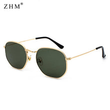 Carica l'immagine nel visualizzatore di Gallery, 2023 Vintage Sunglasses Men Square Metal Frame Sunglasses Pilot Mirror Classic Retro Sun Glasses Women  Summer  Eyewear