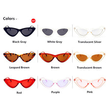 Load image into Gallery viewer, 2023 Vintage Women Sunglasses Cat eye Eyewear Brand Designer Retro Sunglass Female Oculos de sol UV400 Shade Points
