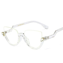 Load image into Gallery viewer, 2023 Women Trending Anti Blue Light Glasses Office Computer Goggles Unisex Clear Red Half Frame Cat Eye Eyewear Shades