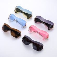 Load image into Gallery viewer, 2023 Y2K One Piece Oversized Sunglasses Women  Brand Designer Wrap Around Sun Glasses Men UV400 Eyewear Shades