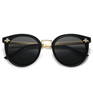 2023  bee Sunglaeese for women Sunglasses Men Brand Design Cateyes Sun Glasses Oculos Retro male iron uv400
