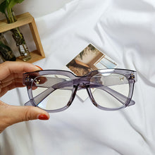 Load image into Gallery viewer, 2023 anti-blue light glasses women&#39;s blue shading glasses large frame black radiation protection goggles glasses