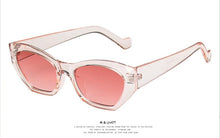 Load image into Gallery viewer, 2023 cat eye sunglasses Women Men small frame ladies sun g lasses Transparent Green Eyewear glasses frame UV400