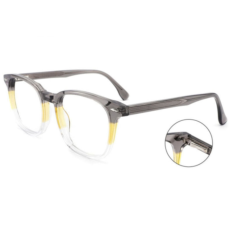 2023 optical glasses frame men and women color matching retro glasses computer acetate fiber frame