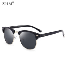 Load image into Gallery viewer, 2023 polarized sunglasses men driving sunglasses classic retro half frame sun glasses men  glasses UV400