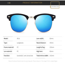Load image into Gallery viewer, 2023 polarized sunglasses men driving sunglasses classic retro half frame sun glasses men  glasses UV400