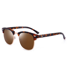Load image into Gallery viewer, 2023 polarized sunglasses men driving sunglasses classic retro half frame sun glasses men  glasses UV400