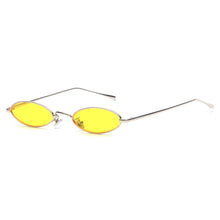 Load image into Gallery viewer, 2023 small oval sunglasses for men male retro metal frame yellow red vintage small round sun glasses for women