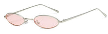 Load image into Gallery viewer, 2023 small oval sunglasses for men male retro metal frame yellow red vintage small round sun glasses for women