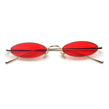 Load image into Gallery viewer, 2023 small oval sunglasses for men male retro metal frame yellow red vintage small round sun glasses for women