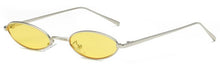 Load image into Gallery viewer, 2023 small oval sunglasses for men male retro metal frame yellow red vintage small round sun glasses for women