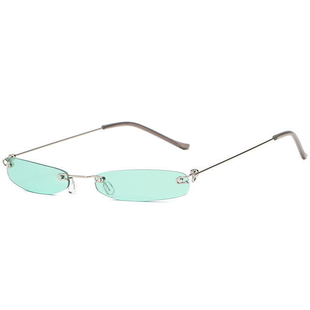 2023 sunglasses ladies small metal glasses small frame retro rectangular men's sunglasses brand designer toned ladies cat glasse