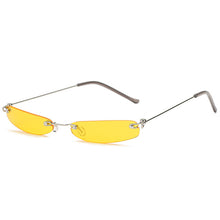 Load image into Gallery viewer, 2023 sunglasses ladies small metal glasses small frame retro rectangular men&#39;s sunglasses brand designer toned ladies cat glasse