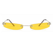 Load image into Gallery viewer, 2023 sunglasses ladies small metal glasses small frame retro rectangular men&#39;s sunglasses brand designer toned ladies cat glasse