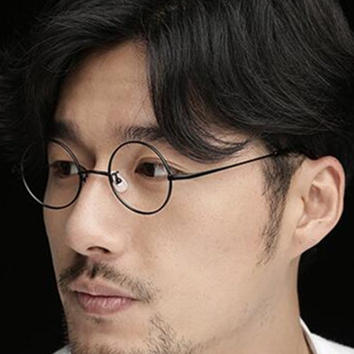 208 Vintage Round Small Spring Hinges  John Lennon Metal Eyeglass Frames Full Rim Myopia Rx Able Glasses