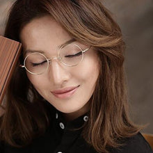 Load image into Gallery viewer, 208 Vintage Round Small Spring Hinges  John Lennon Metal Eyeglass Frames Full Rim Myopia Rx Able Glasses