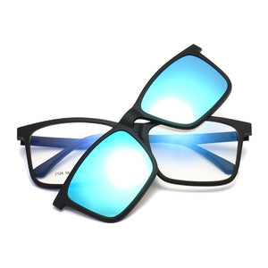 2126 Magnetic Clip Set Lens Men Multi-purpose Frame Frame Optical Glasses Can be equipped with Polarized Sunglasses for Myopia