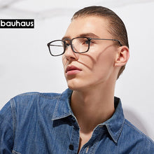 Load image into Gallery viewer, 2170 bauhaus  Ultem and metal square prescription glasses frame myopia