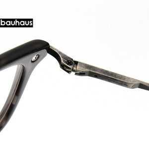 2170 bauhaus  Ultem and metal square prescription glasses frame myopia