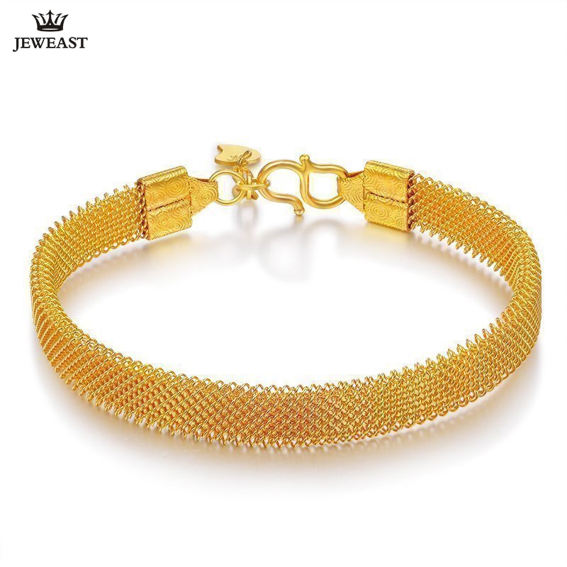 Cheap 100% Pure Gold 24k Dragon Phoenix Bracelet Women's Wedding and  Wedding Accessories Bridal Jewelry | Joom