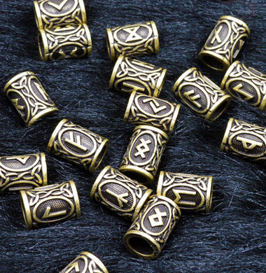 24 pz Originali Rune Vichinghe Pendenti e Ciondoli Perline Risultati per Braccialetti per Collana con Ciondolo per Barba o Capelli Kit di Rune Vichinghe 