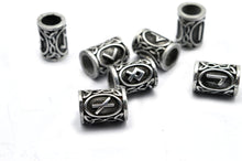 Carica l&#39;immagine nel visualizzatore di Gallery, 24 pz Originali Rune Vichinghe Pendenti e Ciondoli Perline Risultati per Braccialetti per Collana con Ciondolo per Barba o Capelli Kit di Rune Vichinghe 