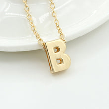 Load image into Gallery viewer, 26 Alphabet Necklace Women 26 Letters Pendant Necklace Alloy Clavicle Chain Necklace For Party