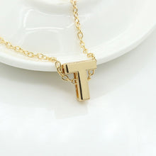 Load image into Gallery viewer, 26 Alphabet Necklace Women 26 Letters Pendant Necklace Alloy Clavicle Chain Necklace For Party
