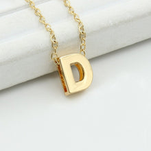 Load image into Gallery viewer, 26 Alphabet Necklace Women 26 Letters Pendant Necklace Alloy Clavicle Chain Necklace For Party