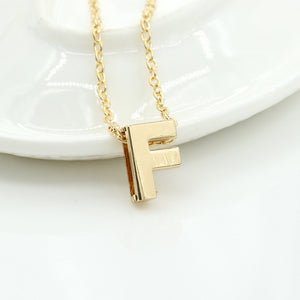 26 Alphabet Necklace Women 26 Letters Pendant Necklace Alloy Clavicle Chain Necklace For Party