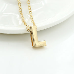 26 Alphabet Necklace Women 26 Letters Pendant Necklace Alloy Clavicle Chain Necklace For Party