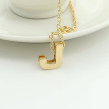 Load image into Gallery viewer, 26 Alphabet Necklace Women 26 Letters Pendant Necklace Alloy Clavicle Chain Necklace For Party