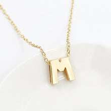Load image into Gallery viewer, 26 Alphabet Necklace Women 26 Letters Pendant Necklace Alloy Clavicle Chain Necklace For Party