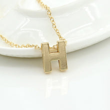 Load image into Gallery viewer, 26 Alphabet Necklace Women 26 Letters Pendant Necklace Alloy Clavicle Chain Necklace For Party