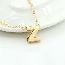 Load image into Gallery viewer, 26 Alphabet Necklace Women 26 Letters Pendant Necklace Alloy Clavicle Chain Necklace For Party