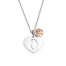Carica l&#39;immagine nel visualizzatore di Gallery, 26 Letters Necklaces Pendants Silver Alphabet Heart Necklaces Rose Gold Tree of Life Stainless Steel Fashion Jewelry