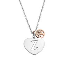 Carica l&#39;immagine nel visualizzatore di Gallery, 26 Letters Necklaces Pendants Silver Alphabet Heart Necklaces Rose Gold Tree of Life Stainless Steel Fashion Jewelry