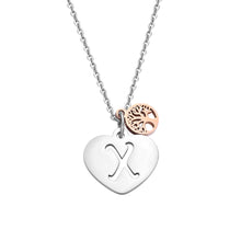Carica l&#39;immagine nel visualizzatore di Gallery, 26 Letters Necklaces Pendants Silver Alphabet Heart Necklaces Rose Gold Tree of Life Stainless Steel Fashion Jewelry