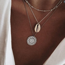 Load image into Gallery viewer, 26 Styles Bohemian Multi layer Pendant Necklaces For Women Fashion Golden Geometric Charm Chains Necklace Jewelry