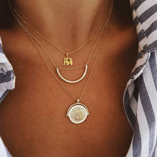 Load image into Gallery viewer, 26 Styles Bohemian Multi layer Pendant Necklaces For Women Fashion Golden Geometric Charm Chains Necklace Jewelry