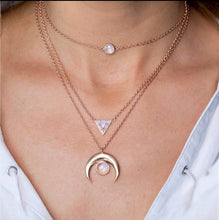 Load image into Gallery viewer, 26 Styles Bohemian Multi layer Pendant Necklaces For Women Fashion Golden Geometric Charm Chains Necklace Jewelry