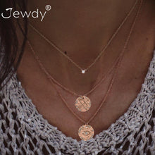 Load image into Gallery viewer, 26 Styles Bohemian Multi layer Pendant Necklaces For Women Fashion Golden Geometric Charm Chains Necklace Jewelry