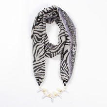 Load image into Gallery viewer, 26colors trendy jewelry pendant scarf statement necklace for ladies scarf necklaces Beach Sunscreen accessories neckerchief gift
