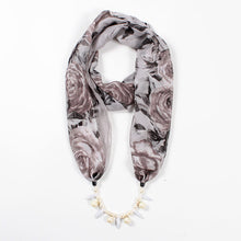 Load image into Gallery viewer, 26colors trendy jewelry pendant scarf statement necklace for ladies scarf necklaces Beach Sunscreen accessories neckerchief gift