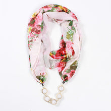 Load image into Gallery viewer, 26colors trendy jewelry pendant scarf statement necklace for ladies scarf necklaces Beach Sunscreen accessories neckerchief gift