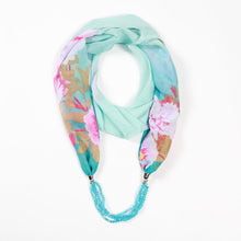 Load image into Gallery viewer, 26colors trendy jewelry pendant scarf statement necklace for ladies scarf necklaces Beach Sunscreen accessories neckerchief gift