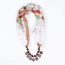 Load image into Gallery viewer, 26colors trendy jewelry pendant scarf statement necklace for ladies scarf necklaces Beach Sunscreen accessories neckerchief gift
