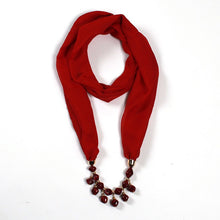 Load image into Gallery viewer, 26colors trendy jewelry pendant scarf statement necklace for ladies scarf necklaces Beach Sunscreen accessories neckerchief gift